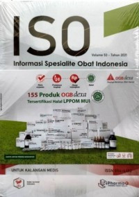 Image of ISO : Informasi Spesialite Obat Indonesia. Volume 53- Tahun 2021
